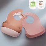 Silicone Bibs for Babies Toddler Set of 3, BPA Free, Soft Adjustable Waterproof Bibs for Feeding Essentials - Image 8