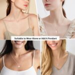 Jewlpire Sterling Silver Chain Necklace for Women, 1mm Cable Chain Necklace Sturdy & Shiny Women's Chain Necklaces 14 16 17 18 20 22 24 Inch - Image 6