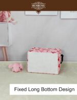 HUNRUNG Rectangle Storage Basket Cute Canvas Organizer Bin for Pet/Children Toys, Books, Clothes Perfect for Rooms/Playroom(REC-Pink Love Heart) - Image 7