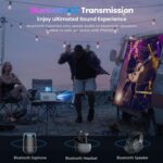 FANGOR 1080P HD Projector, WiFi Bluetooth Projectors, Max 230” Projection Screen Portable Home Theater Video Movie Proyector With Tripod, Compatible with HDMI, USB, Laptop, iOS & Android Phone - Image 6