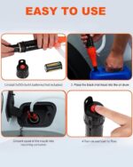 Portable Transfer Pump Battery Operated Electric Siphon Pump for Gas, Fuel, Diesel, Water Transfer 2.4 GPM Flow Oil Extractor -Easy to Use Hand Fuel Pump, Multi-Use Siphon Fuel Transfer Pump - Image 5