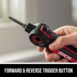 SKIL Twist 2.0 Rechargeable 4V Screwdriver with Pivoting Head, Torque Setting, USB-C Charging Cable, 28 PC Bit Set & Carrying Case- SD5619-02 - Image 5