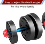 Adjustable-Dumbbells-Sets,Free Weights-Dumbbells Set of 2 Convertible To Barbell A Pair of Lightweight for Home Gym,Women and Men Equipment - Image 7