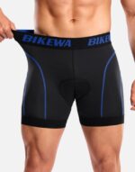 Bikewa Men's Cycling Underwear with Anti-Slip Leg Grips 4D Padded Bike Shorts MTB Liner for Bicycle Biking Riding - Image 3