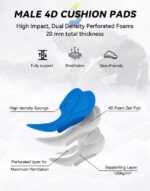 Bikewa Men's Cycling Underwear with Anti-Slip Leg Grips 4D Padded Bike Shorts MTB Liner for Bicycle Biking Riding - Image 5