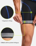 Bikewa Men's Cycling Underwear with Anti-Slip Leg Grips 4D Padded Bike Shorts MTB Liner for Bicycle Biking Riding - Image 7