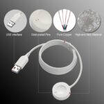 JIUJOJA 2PACK Charger Dock Compatible with Fossil Julianna,Gen 4 Explorist HR/Gen 5 Garrett Hr/Carlyle/Venture HR/Sport,Emporio Armani,Skagen falster 2,Misfit Vapor 2,Diesel Guard 2.5, Smart Watch - Image 3