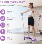 renZEC Waist Twister Machine, Adjustable Exercise Twist Board for Women Men, Noiseless Ab Twister for Home Gym Equipment, 330 lbs Capacity | Track Time, Reps, Calories with Digital Display - Image 4