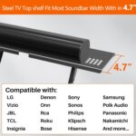 Soundbar Mount, No Drilling Steel TV Top Shelf Fits Most of Sound Bars Up to 15 Lbs, Universal Sound Bar TV Mount Bracket, Sound Bar Stand Compatible with Samsung, Sony, LG,Bose, 33.8x4.7inch - Image 7