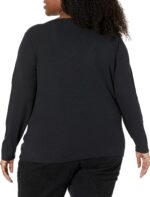 Amazon Essentials Women's Slim-Fit Layering Long Sleeve Knit Rib V-Neck Shirts (Available in Plus Size), Pack of 2 - Image 8