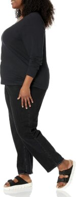 Amazon Essentials Women's Slim-Fit Layering Long Sleeve Knit Rib V-Neck Shirts (Available in Plus Size), Pack of 2 - Image 9