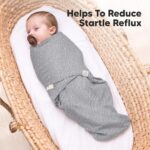 Baby Swaddle Sleep Sacks with Zipper - 3-Pack Swaddles for Newborns 0-3 Months, Infant, Baby Girls, Boys, Soft & Durable Newborn Sleep Sack, Easy Diaper Change Swaddling Blanket (Cloud) - Image 8