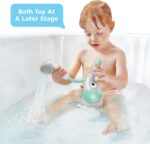 Yookidoo Baby Bath Shower Head - Elephant Water Pump with Trunk Spout Rinser - Control Water Flow from 2 Elephant Trunk Knobs for Maximum Fun in Tub or Sink for Newborn Babies - Image 4