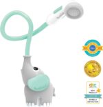 Yookidoo Baby Bath Shower Head - Elephant Water Pump with Trunk Spout Rinser - Control Water Flow from 2 Elephant Trunk Knobs for Maximum Fun in Tub or Sink for Newborn Babies - Image 9
