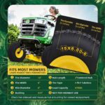 15x6.00-6nhs Lawn Mower Tires Tubeless (2 Pack),Replacement Riding Lawn Mower Front Tires,Compatible withRiding Mowers and Lawn Tractor, 3" Centered Hub and 3/4" Bushings（Yellow) - Image 3