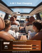 SUPERONE Retractable Car Charger, 69W Car Charger Adapter for iPhone 17 USB C Charger Fast Charging with Starry Light, Car Accessories Compatible with iPhone 17/16/15/14/13/12, iPad, Android, Pixel - Image 5