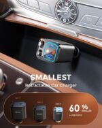 SUPERONE Retractable Car Charger, 69W Car Charger Adapter for iPhone 17 USB C Charger Fast Charging with Starry Light, Car Accessories Compatible with iPhone 17/16/15/14/13/12, iPad, Android, Pixel - Image 6