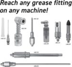 LockNLube 8-Piece Quick Connect Greasing Accessory Kit. Complete grease fitting connection kit. Reach any grease fitting on any machine. The rip-stop case keeps tools clean and portable. - Image 3