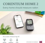 Airthings 325 Corentium Home 2 Smart Digital Radon Detector - Portable and Easy-to-use Radon Testing with Bluetooth connectivity and Humidity & Temperature Sensors - Image 4