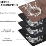 Dog Food Mats for Floors Absorbent, Pet Cat Food Mat - Quick Dry Dog Bowl Mats for Food and Water - Image 4
