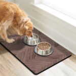 Dog Food Mats for Floors Absorbent, Pet Cat Food Mat - Quick Dry Dog Bowl Mats for Food and Water - Image 8