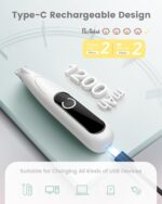 Dog Grooming Kit with LED Display, 35dB Ultra-Low Noise Dog Paw Trimmer, Cordless Hair Trimmer for Paws, Ears, Face, Rump with LED Light - Image 9