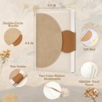 CAGIE Lined Journal for Women, 100GSM Leather Journals for Writing with Buckle Closure,A5 Hardcover Diary Journaling Notebooks for Business Work School Note Taking 5.9" x8.59 (Brown) - Image 4