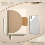 CAGIE Lined Journal for Women, 100GSM Leather Journals for Writing with Buckle Closure,A5 Hardcover Diary Journaling Notebooks for Business Work School Note Taking 5.9" x8.59 (Brown) - Image 7