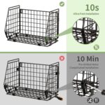 Wire Fruit Basket for Kitchen Storage: Hanging and Counter Basket for Vegetable Produce - Potato and Onion Storage for Pantry 3 Pack - Image 4