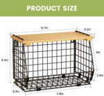 Wire Fruit Basket for Kitchen Storage: Hanging and Counter Basket for Vegetable Produce - Potato and Onion Storage for Pantry 3 Pack - Image 8