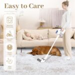 Area Rug 8x10 Living Room Rug, Machine Washable Vintage Distressed Medallion Rug Non-Slip Soft Low Pile Large Indoor Rugs for Bedroom Kitchen Dining Room Office(Beige,8'x10') - Image 6