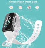 TiMOVO 5 Pack Sport Straps Compatible with Fitbit Inspire 3 Bands, Soft Silicone Sport Band for Women Men, Replacement Wristband for Fitbit Inspire 3 Tracker, Small, Black/Indigo/White/Gray/Pine Green - Image 4