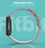 TiMOVO 5 Pack Sport Straps Compatible with Fitbit Inspire 3 Bands, Soft Silicone Sport Band for Women Men, Replacement Wristband for Fitbit Inspire 3 Tracker, Small, Black/Indigo/White/Gray/Pine Green - Image 8