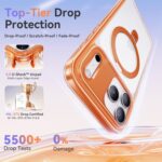 CASEKOO Official Cosmic Orange for iPhone 17 Pro Max Case with Ultra Magnetic Stand, Fit for MagSafe, 16FT Military Grade Protection, Kickstand for Viewing & Work for iPhone 17 Pro Max Case, Orange - Image 6