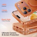 CASEKOO Official Cosmic Orange for iPhone 17 Pro Max Case with Ultra Magnetic Stand, Fit for MagSafe, 16FT Military Grade Protection, Kickstand for Viewing & Work for iPhone 17 Pro Max Case, Orange - Image 7