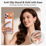 CASEKOO Official Cosmic Orange for iPhone 17 Pro Max Case with Ultra Magnetic Stand, Fit for MagSafe, 16FT Military Grade Protection, Kickstand for Viewing & Work for iPhone 17 Pro Max Case, Orange - Image 8