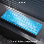 OHY XVX HE68 60 Percent Gaming Keyboard,Hall Effect Magnetic Switches, CNC Aluminum Frame, Rapid Trigger Keyboard w Topographic IMD Keycaps, 8KHz Polling Rate, Adjustable Actuation,Hot-Swap-White - Image 3