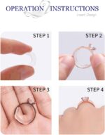 ELETIUO Ring Size Adjuster for Loose Rings - 60Pack, 2 Styles, Ring Guard, Ring Sizer, 10 Sizes Fit for Man and Woman - Image 5
