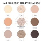 Neutral Eyeshadow palette, Nude eye shadow palette, High-Pigment eyeshadow makeup palette with Mirror, Long-lasting Wear, Vegan, Cruelty-free - 0.5oz - Image 3