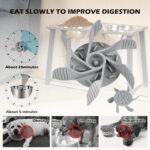 Elevated Dog Bowls for X-Large & Large Dogs, 16” Tall Raised Feeder Stand with 2×3000ML Stainless Steel Bowls and Slow Feeder, Heavy-Duty Dog Food & Water Bowl Set - Image 5