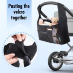Stroller Organizer, New Fabric Design, Holds 2 Cup Holders for Baby Products, Multiple Pockets for Storing Diapers and Toys, Suitable for All Off-Road Models - Image 4