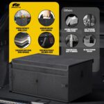 MIKKUPPA Car Trunk Organizer - 65L Collapsible Trunk Organizer with Lid, Sturdy Car Storage for SUV Auto Truck Van with Adjustable Straps and Non Slip Bottom (Black) - Image 8