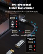 Highwings 4K DisplayPort to HDMI Adapter 5-Pack, Uni-Directional Display Port DP to HDMI Adaptor Converter Male to Female(1080p 120Hz), for AMD NVIDIA Dell HP Laptop HDTV Monitor Projector, [Passive] - Image 4