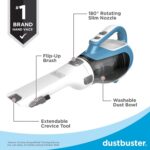 BLACK+DECKER dustbuster AdvancedClean Cordless Handheld Vacuum, Compact Home and Car Vacuum with Crevice Tool (CHV1410L) - Image 4