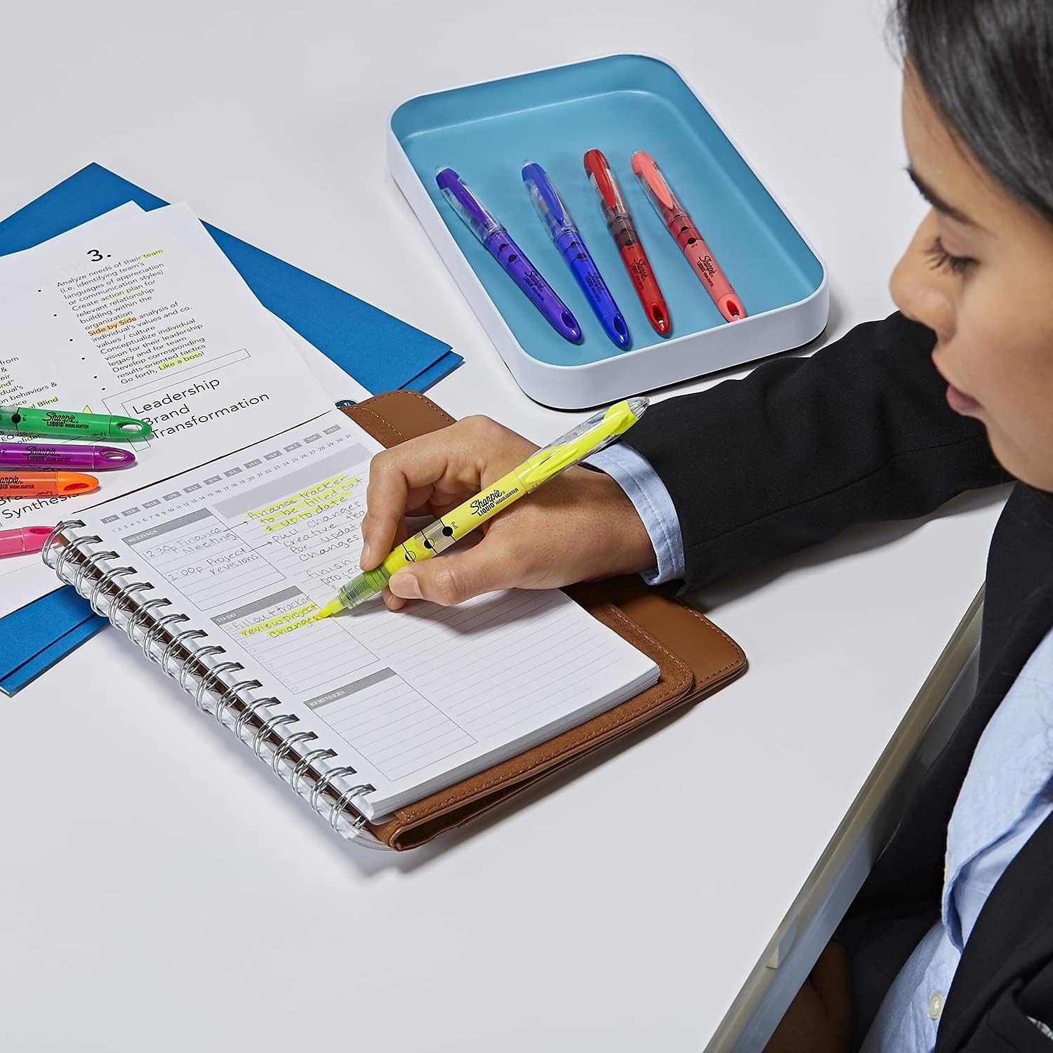 Sharpie Liquid Highlighters, Chisel Tip, Assorted Colors, 10 Count - Journaling, School, Study Supplies - Image 3