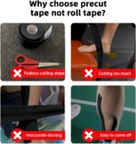 IEADEN Precut Kinesiology Tape for Knees, 20 Pcs, 5 Colors - Knee Support & Stability, Knee Pain Relief Athletic Tape - Waterproof & Elastic, Breathable Hypoallergenic Latex-Free Tape - Image 6