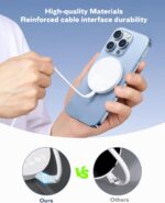 Magnetic Wireless Magsafe Charger iPhone: Fast Charging Pad for iPhone 17/16/15/14/13/12 Series & AirPods Pro 4-2, Strong Magnet, Dual Ports, Case-Friendly, Lightweight for Travel Home Office Desk - Image 9
