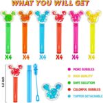 Mouse Party Favors 24Pcs Glitter Mouse Ear Bubble Wands for Kids Cute Bubble Wand for Birthday Party Supplies Classroom Prizes Pinata Goodie Bag Stuffers Gifts - Image 4
