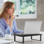 BESIGN MS01 Monitor Stand Riser, Height Adjustable Laptop Stand, Computer Monitor Stand for Monitor, Computer,Laptop,Printer (Black) - Image 6