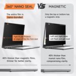 Nano Laptop Privacy Screen 16 Inch 16:10, No Glue Computer Monitor Privacy Shield, Matte Anti Glare Blue Light Filter Compatible with Lenovo Hp Dell Acer Asus Thinkpad Envy Xps - Image 5